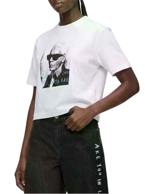 T-shirt crop Karl Lagerfeld x Pietro Terzini Karl Lagerfeld jeans | B4W17078100